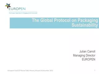 The Global Protocol on Packaging Sustainability