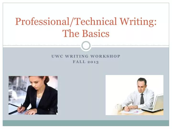 professional technical writing the basics