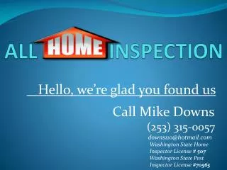 ALL HOME INSPECTION