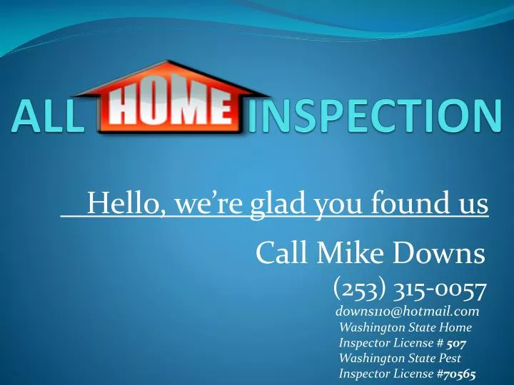 all home inspection
