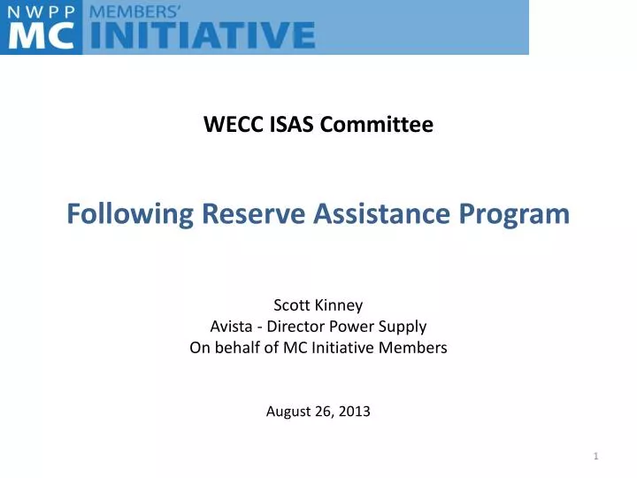 following reserve assistance program