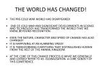 THE WORLD HAS CHANGED! - slide 1