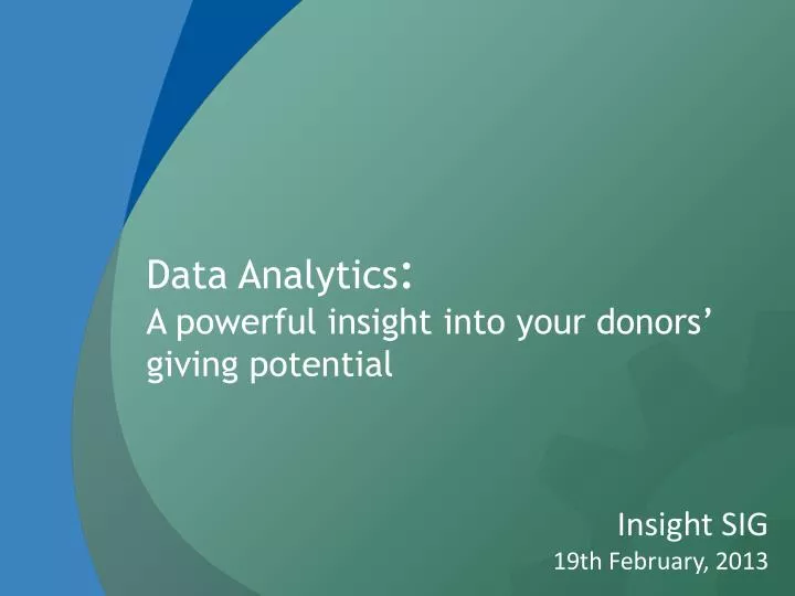 data analytics a powerful insight into your donors giving potential
