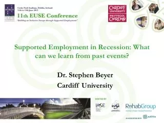 Supported Employment in Recession: What can we learn from past events?