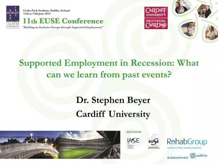 supported employment in recession what can we learn from past events