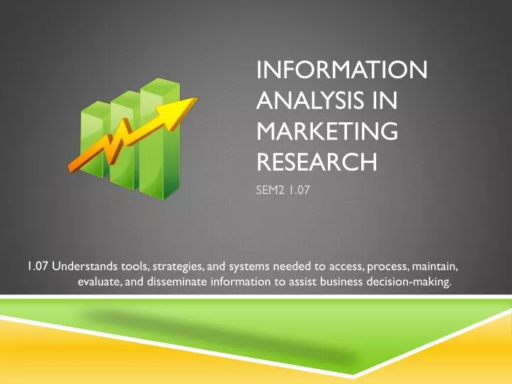 information analysis in marketing research