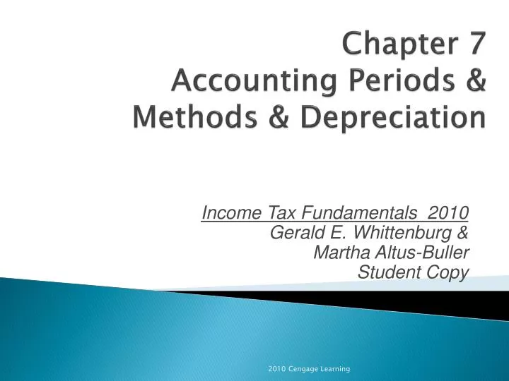 chapter 7 accounting periods methods depreciation