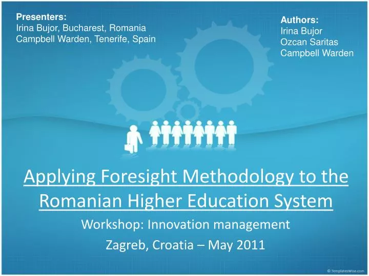 applying foresight methodology to the romanian higher education system