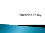 Extended Essay - slide 1