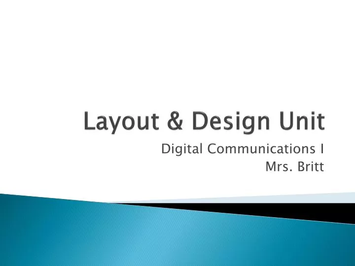 layout design unit