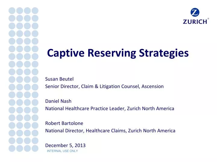 captive reserving strategies