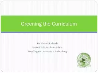 Greening the Curriculum