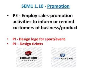 SEM1 1.10 - Promotion