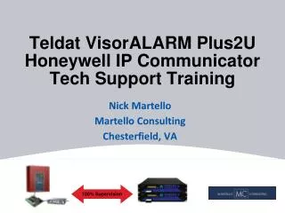 Teldat VisorALARM Plus2U Honeywell IP Communicator Tech Support Training