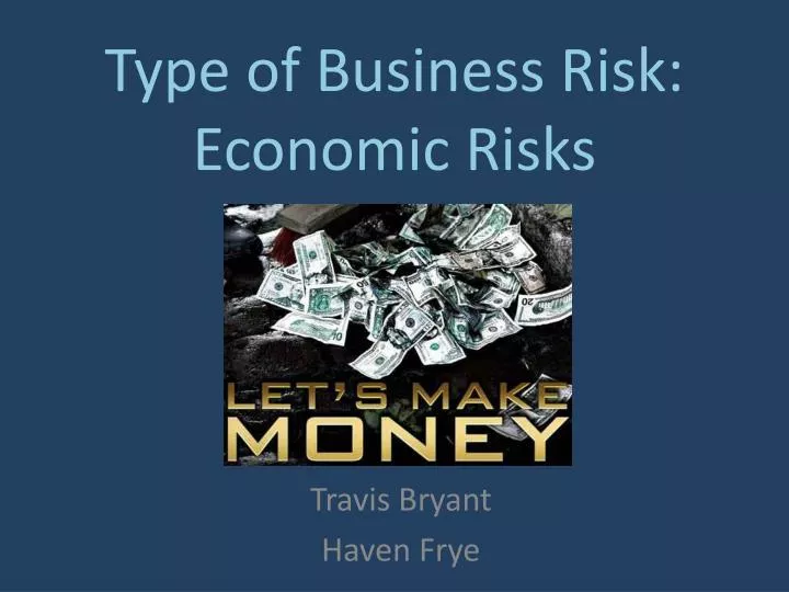 type of business risk economic risks