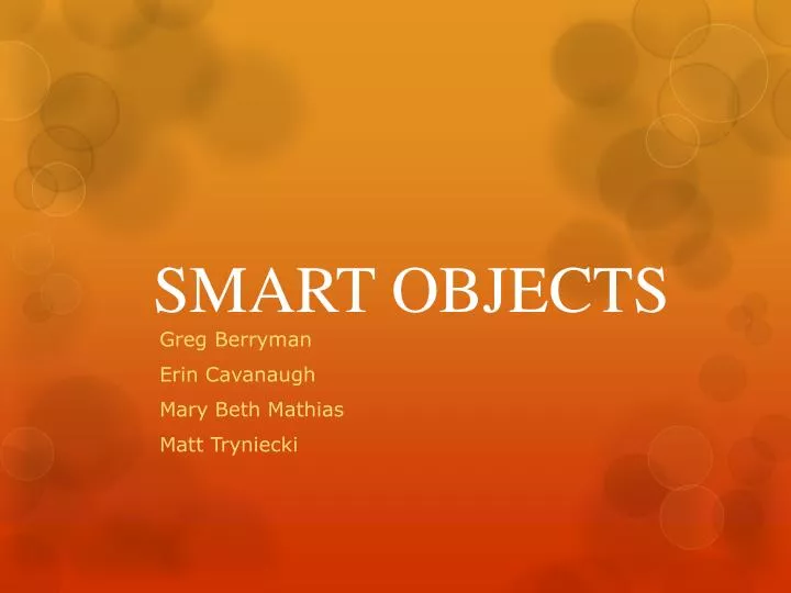 smart objects
