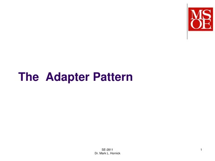 the adapter pattern