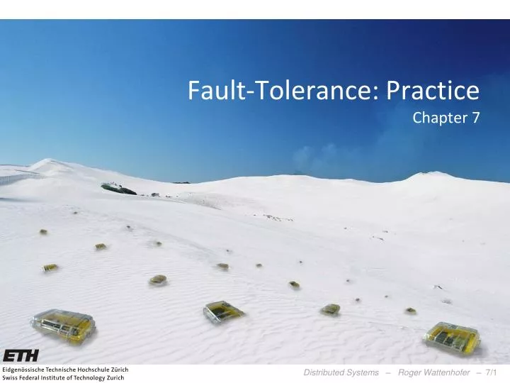 fault tolerance practice chapter 7