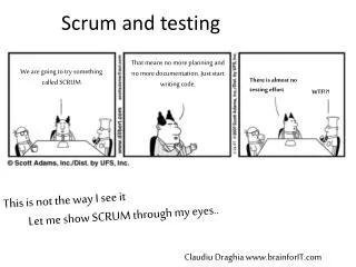 Scrum and testing