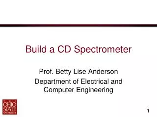 Build a CD Spectrometer