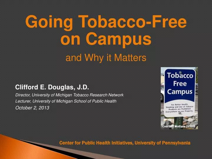 going tobacco free on campus and why it matters