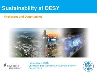 Sustainability at DESY