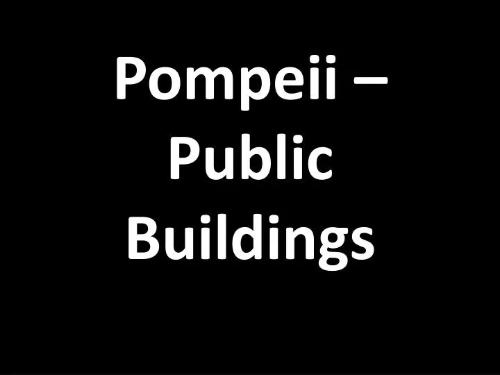 pompeii public buildings