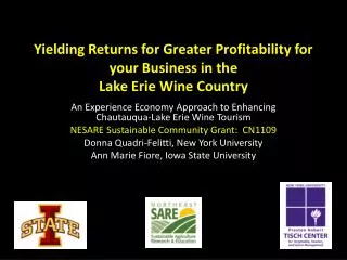 Yielding Returns for Greater Profitability for your Business in the Lake Erie Wine Country