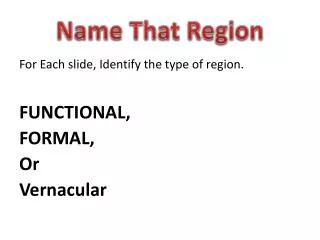 Name That Region
