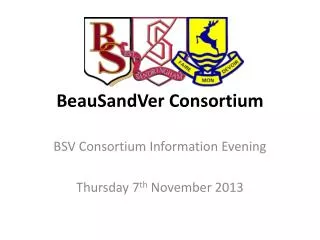 BeauSandVer Consortium