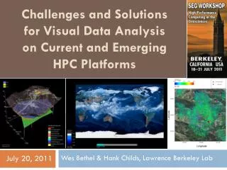 Challenges and Solutions for Visual Data Analysis on Current and Emerging HPC Platforms