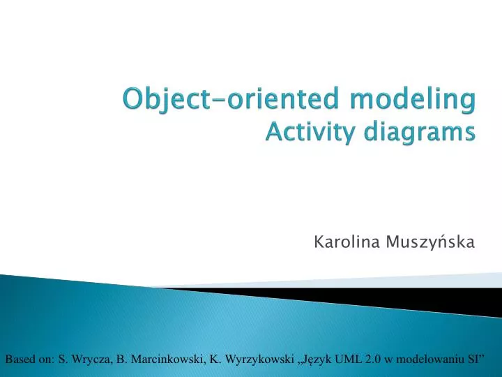 object oriented modeling activity diagrams