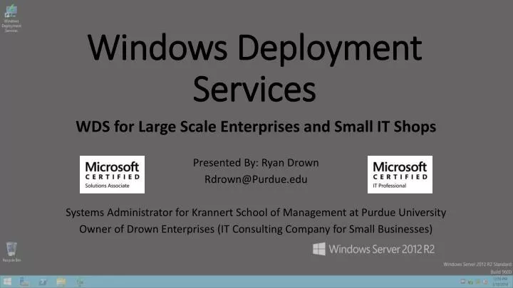 windows deployment services