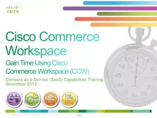 Cisco Commerce Workspace