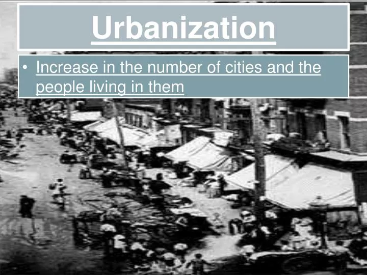 urbanization