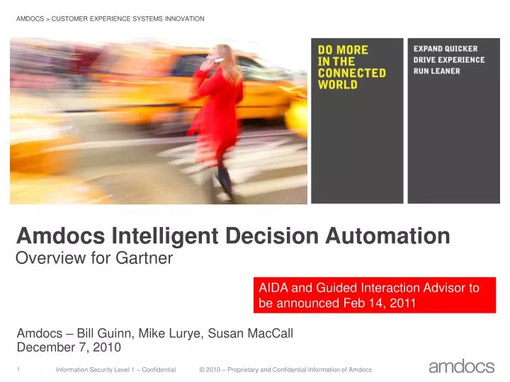 amdocs intelligent decision automation