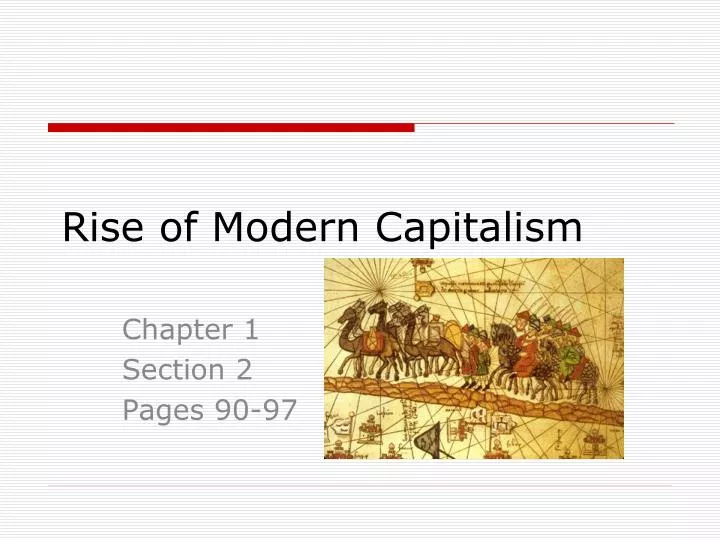 rise of modern capitalism