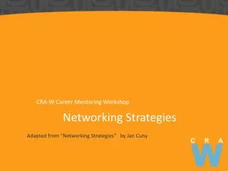 Networking Strategies