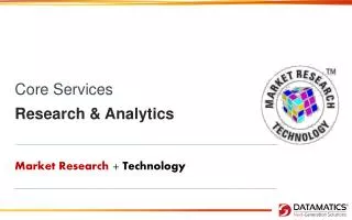 Core Services Research &amp; Analytics