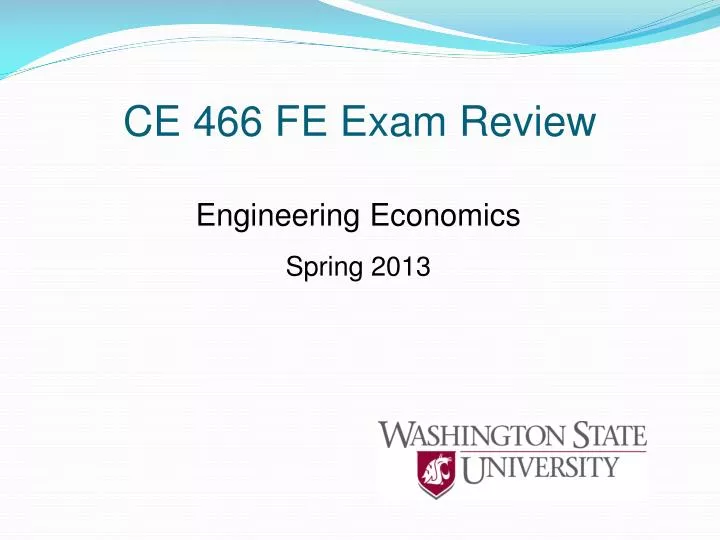 ce 466 fe exam review