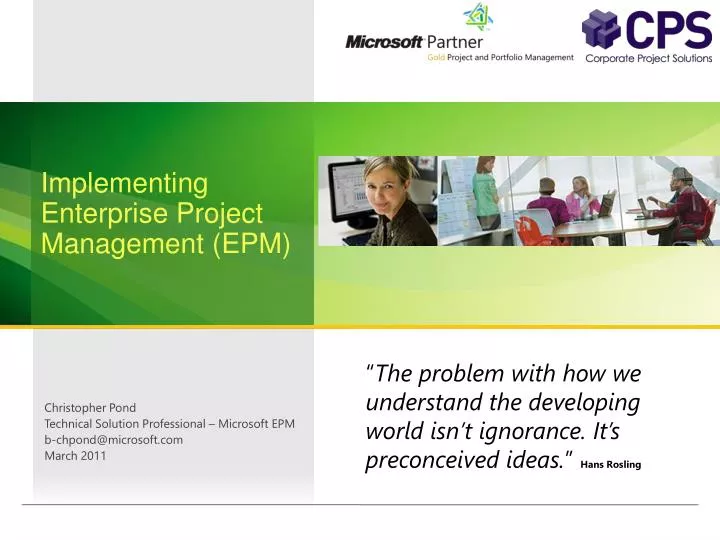 implementing enterprise project management epm