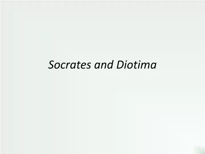 socrates and diotima