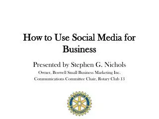 How to Use Social Media for Business