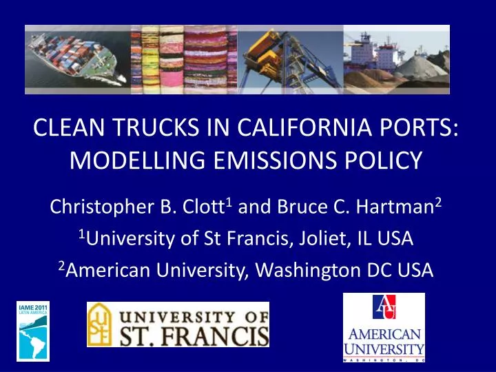 clean trucks in california ports modelling emissions policy