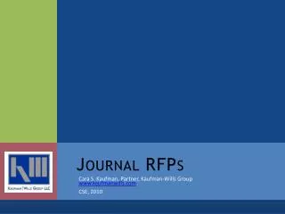 Journal RFPs
