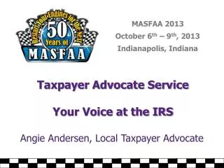 Taxpayer Advocate Service Your Voice at the IRS
