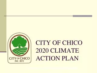 CITY OF CHICO 2020 CLIMATE ACTION PLAN