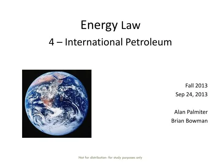 energy law 4 international petroleum