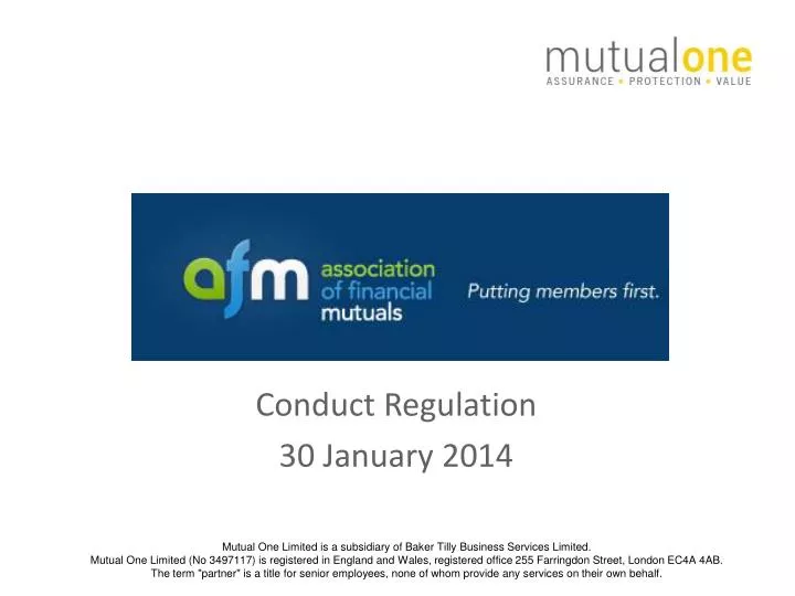 conduct regulation 30 january 2014