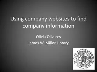 Using company websites to find company information